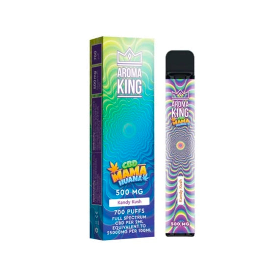 Aroma King CBD 700 Züge Vape 250 mg Kandy Kush